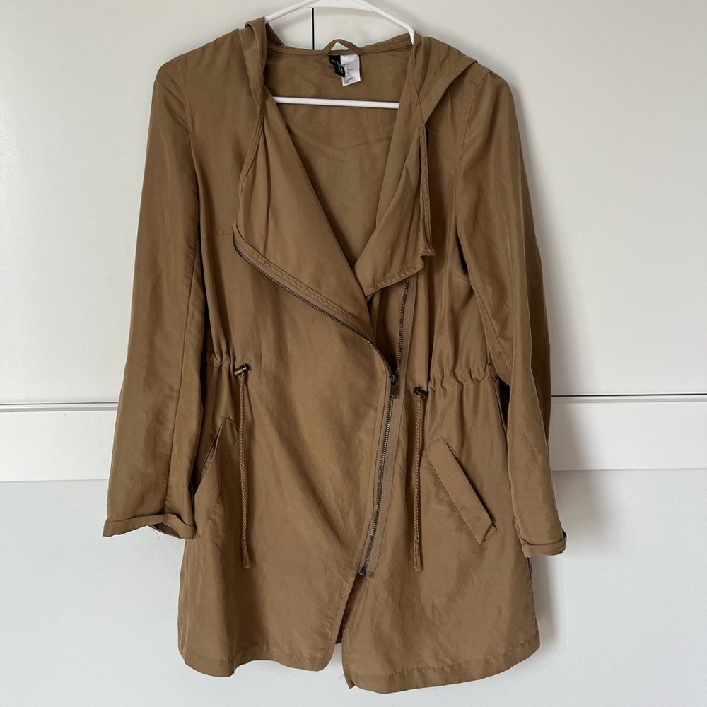H&M Hooded Utility Anorak Jacket - Tan